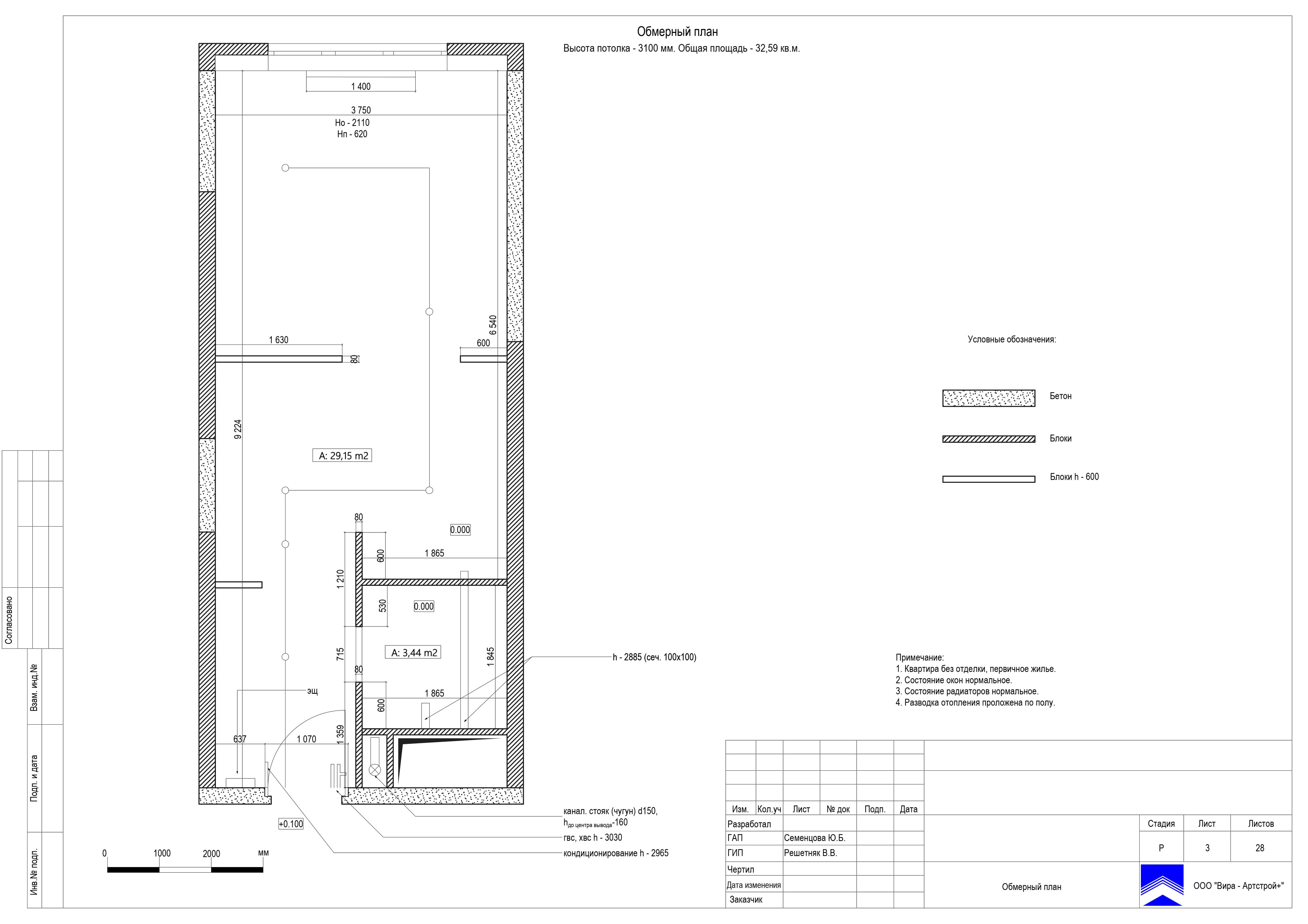 Квартира-студия 33 м2