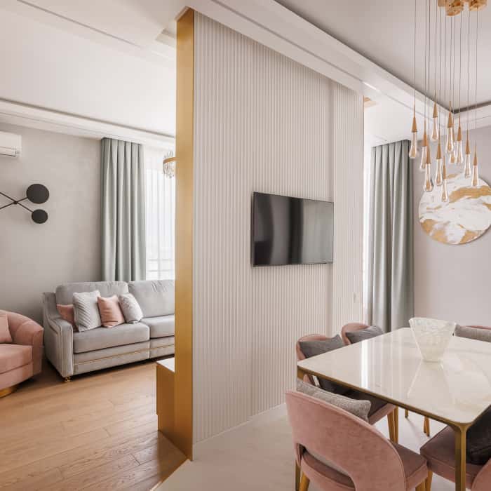 Дизайн и ремонт квартиры 88 м² в ЖК «Символ». Реализация ремонта и сдача работ. Дизайн и ремонт квартиры 88 м² в ЖК «Символ». Реализация ремонта и сдача работ.