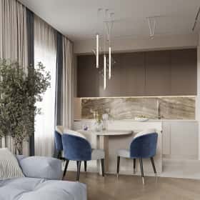 Дизайн и ремонт квартиры в ЖК Большая семерка — Сочный синий Дизайн и ремонт квартиры в ЖК Большая семерка — Сочный синий