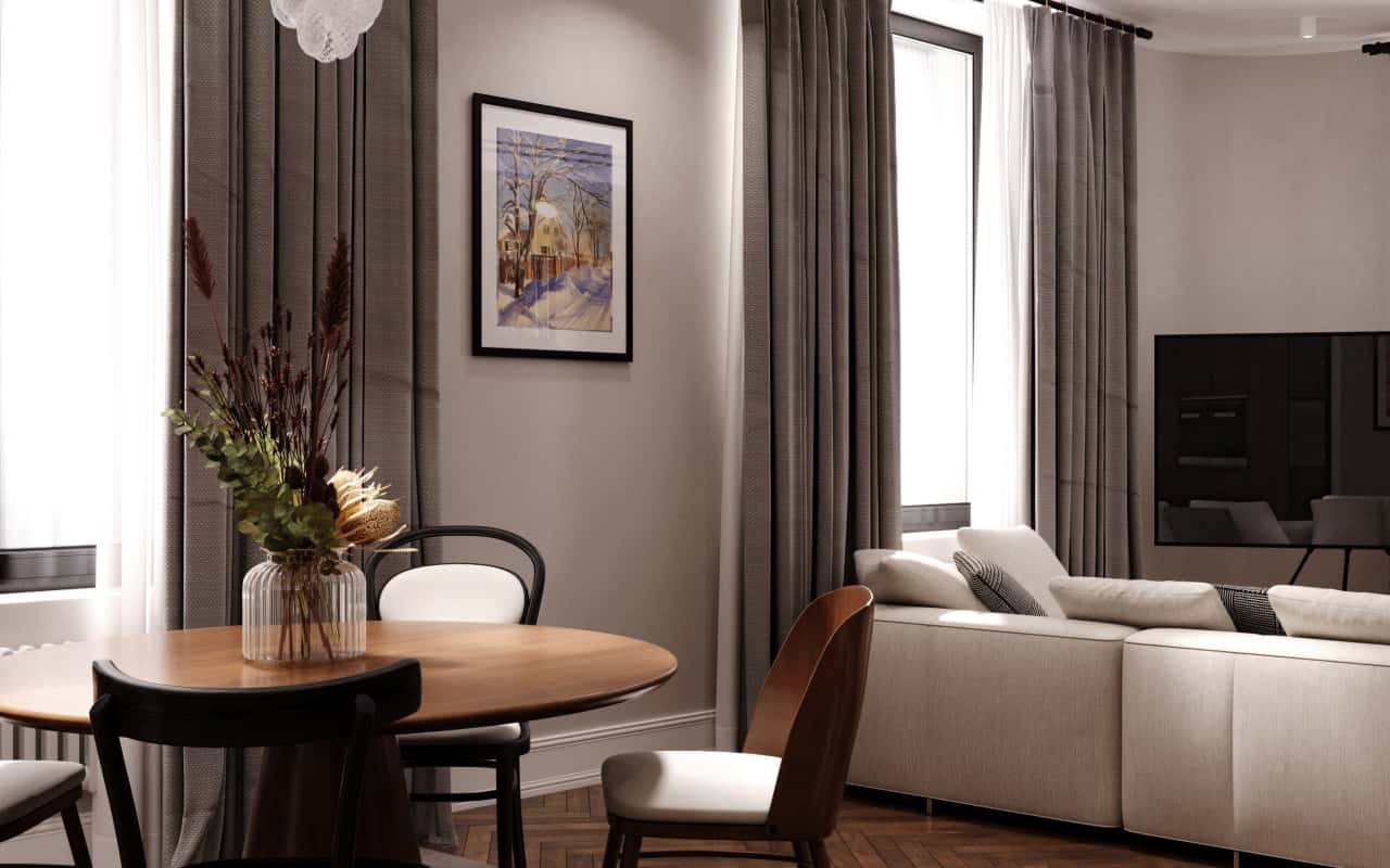 Дизайн и ремонт квартиры в ЖК Врубеля 4 — Дух Монмартра