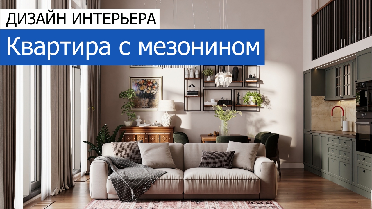 Дизайн и ремонт квартиры в ЖК Джаз — Квартира с мезонином