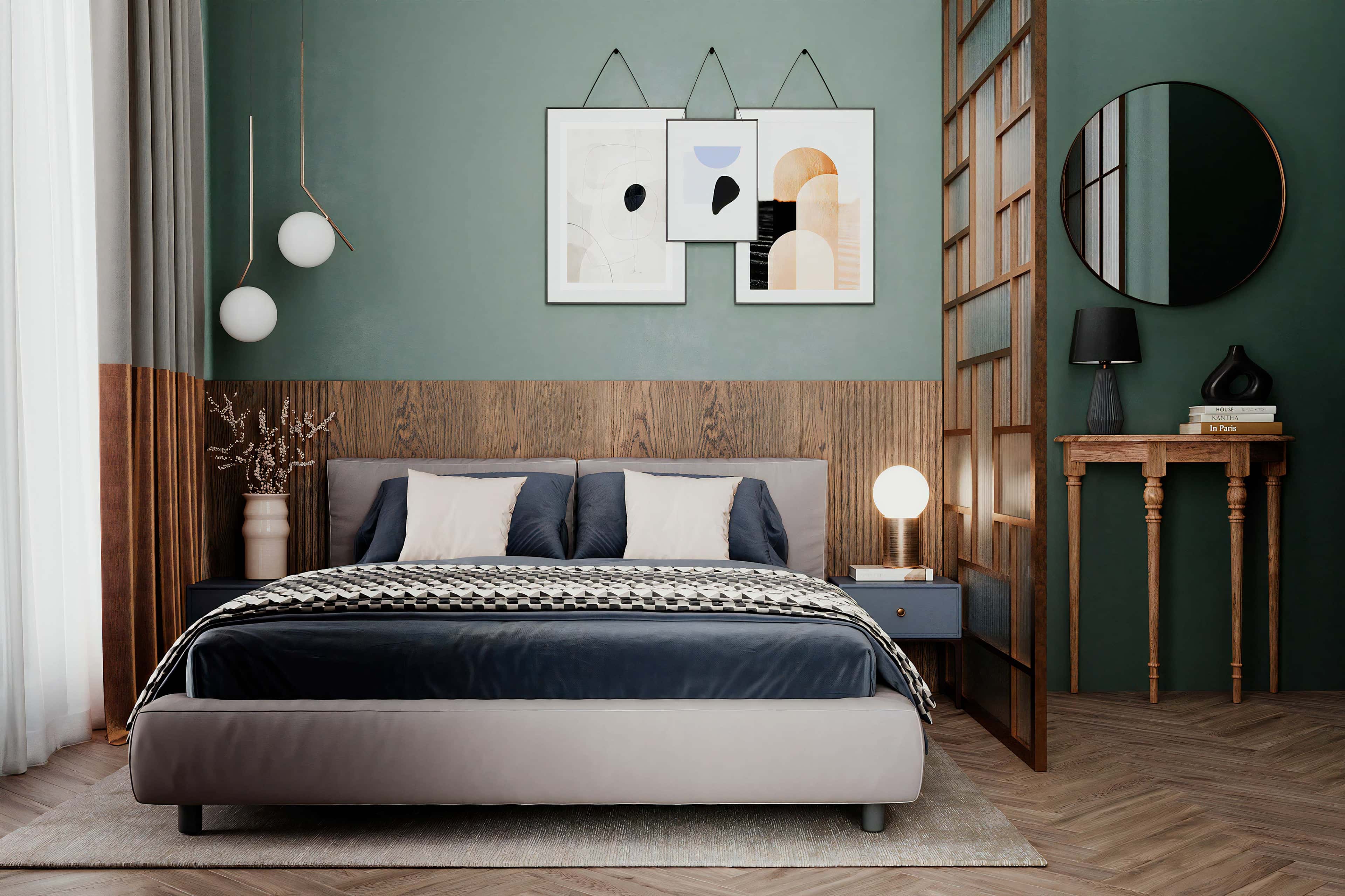 Дизайн в современном стиле — отделка спальни деревом Дизайн в современном стиле — отделка спальни деревом