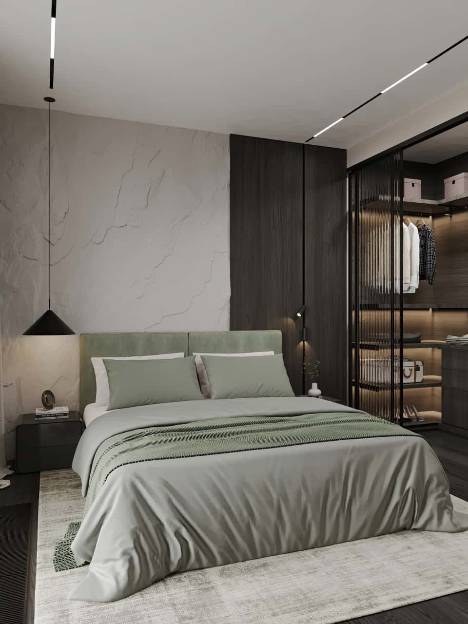 Спальня с гардеробной