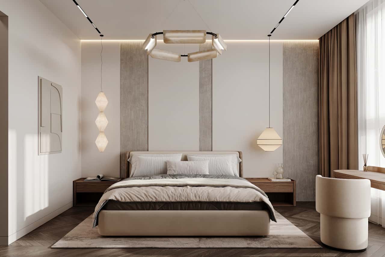 Декор и текстиль в спальне