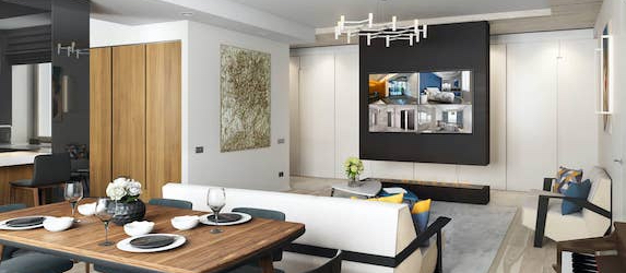 Умный дом Карьера в известной студии дизайна Вира-АртСтрой в Москве. Фото 030